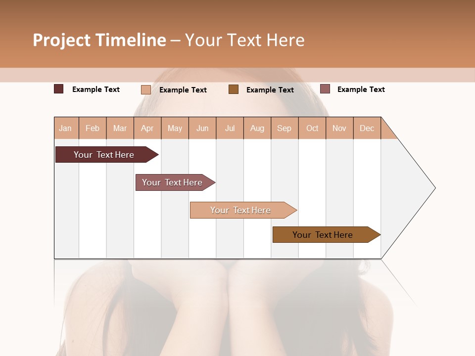 Person Years Smiling PowerPoint Template