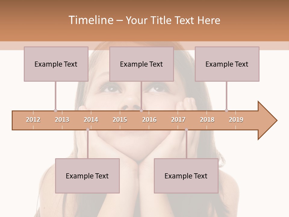 Person Years Smiling PowerPoint Template