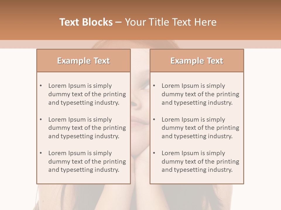 Person Years Smiling PowerPoint Template