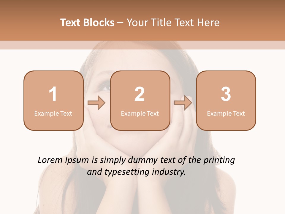 Person Years Smiling PowerPoint Template