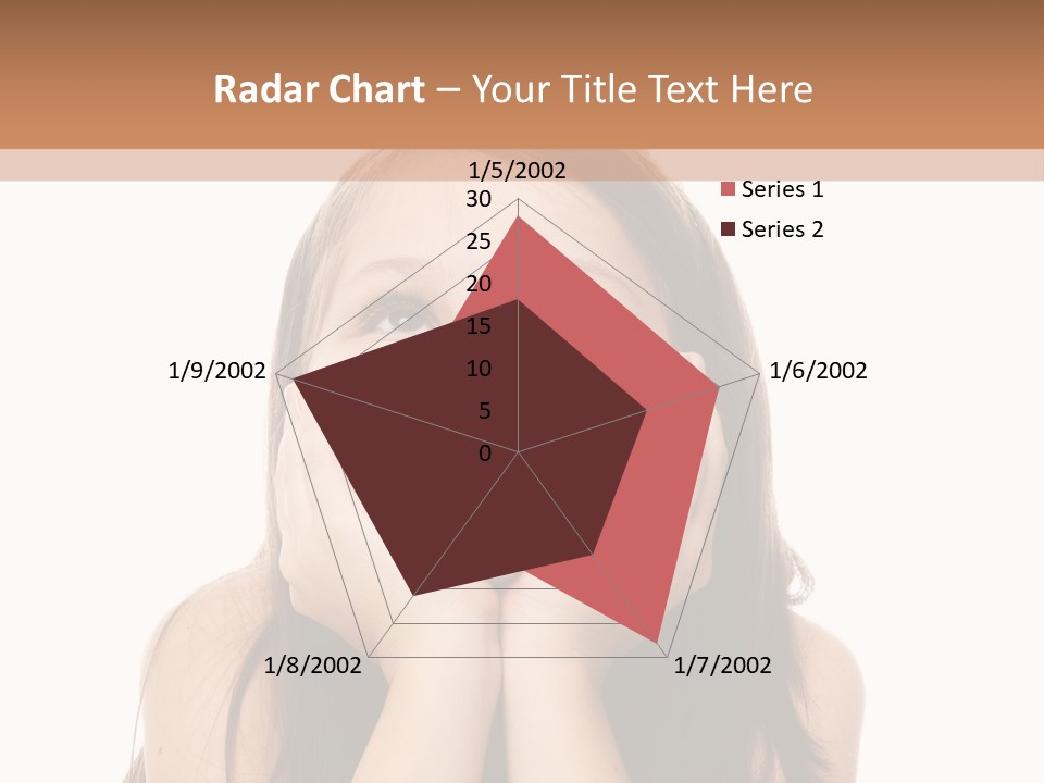 Person Years Smiling PowerPoint Template