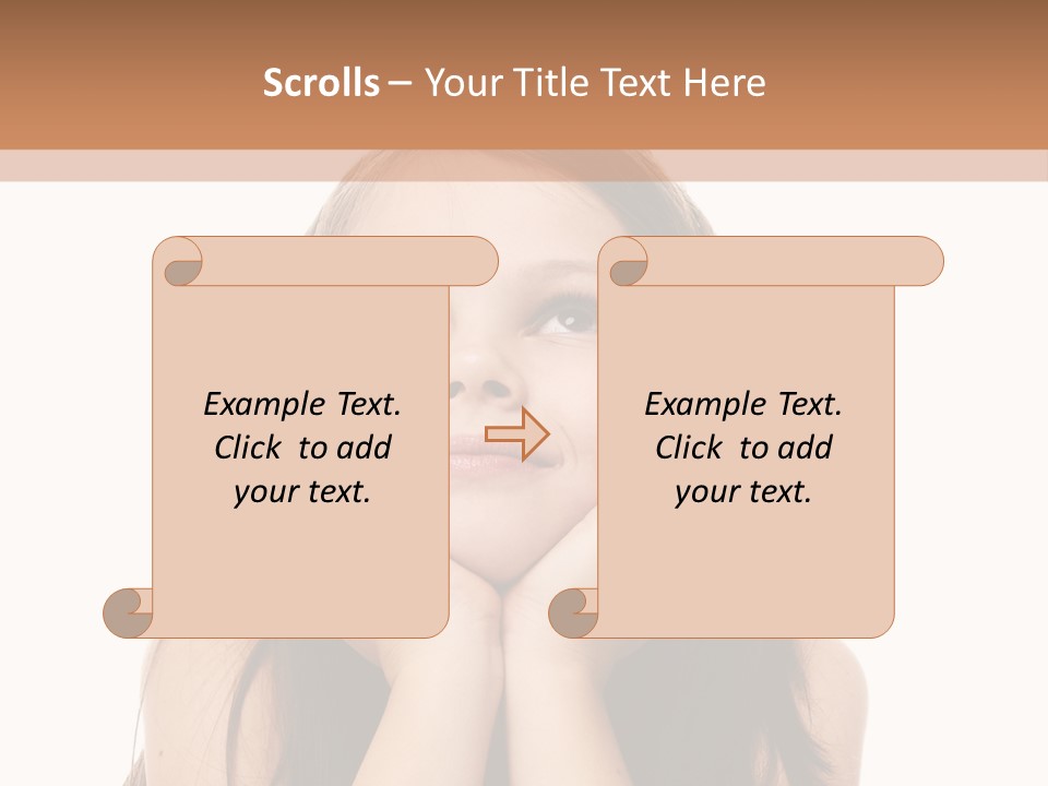 Person Years Smiling PowerPoint Template