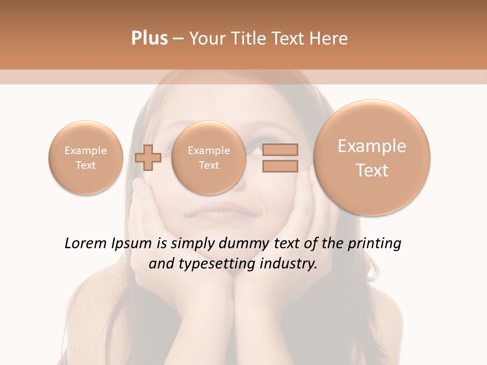 Person Years Smiling PowerPoint Template