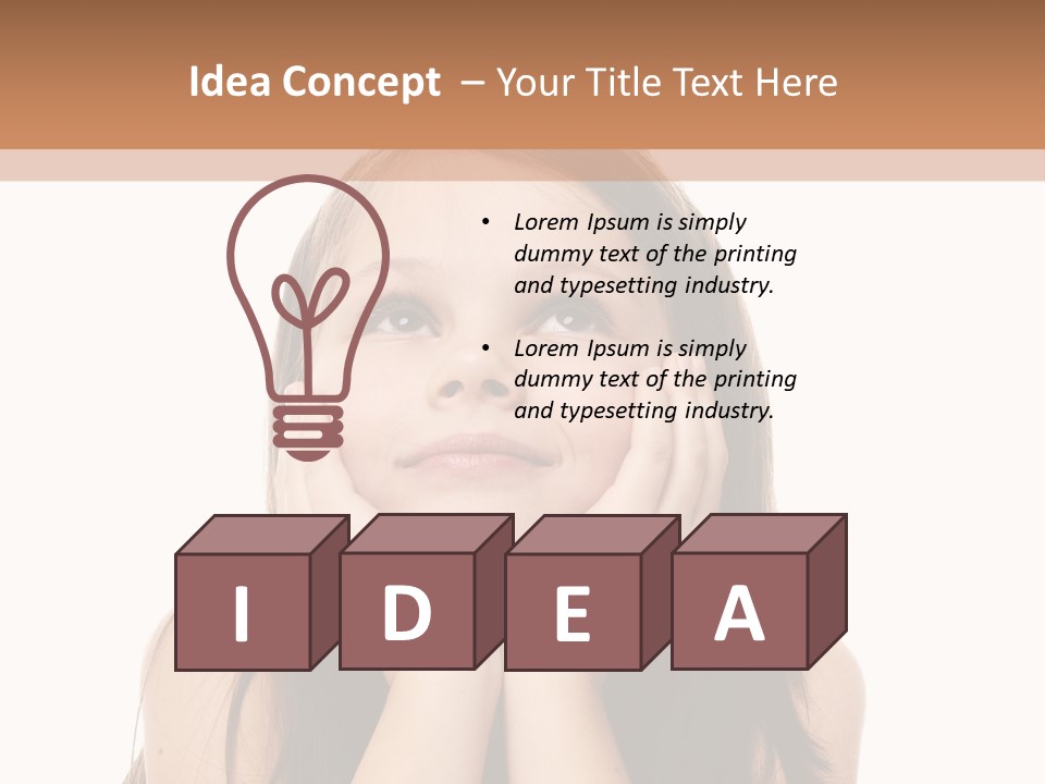 Person Years Smiling PowerPoint Template