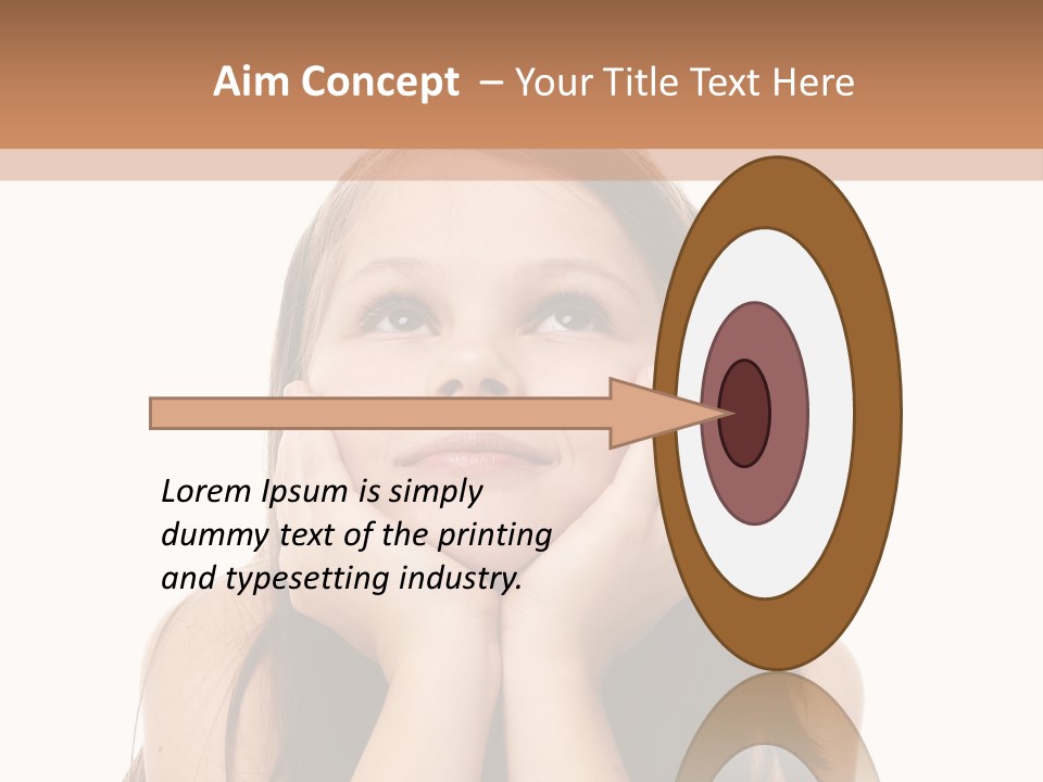 Person Years Smiling PowerPoint Template