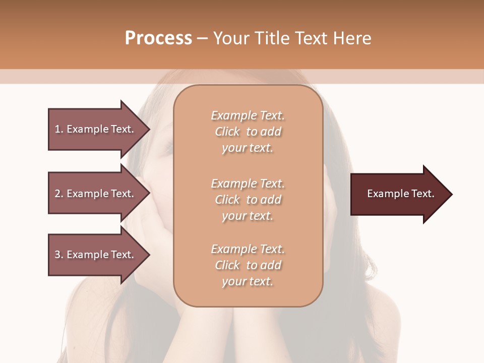 Person Years Smiling PowerPoint Template