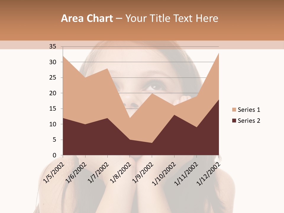 Person Years Smiling PowerPoint Template