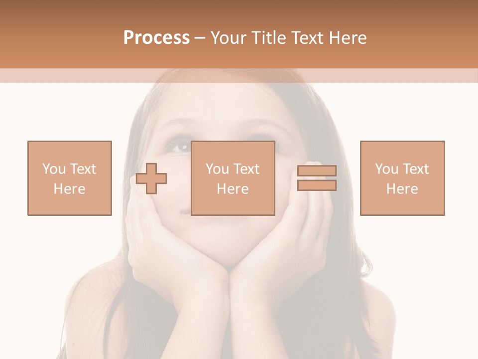 Person Years Smiling PowerPoint Template