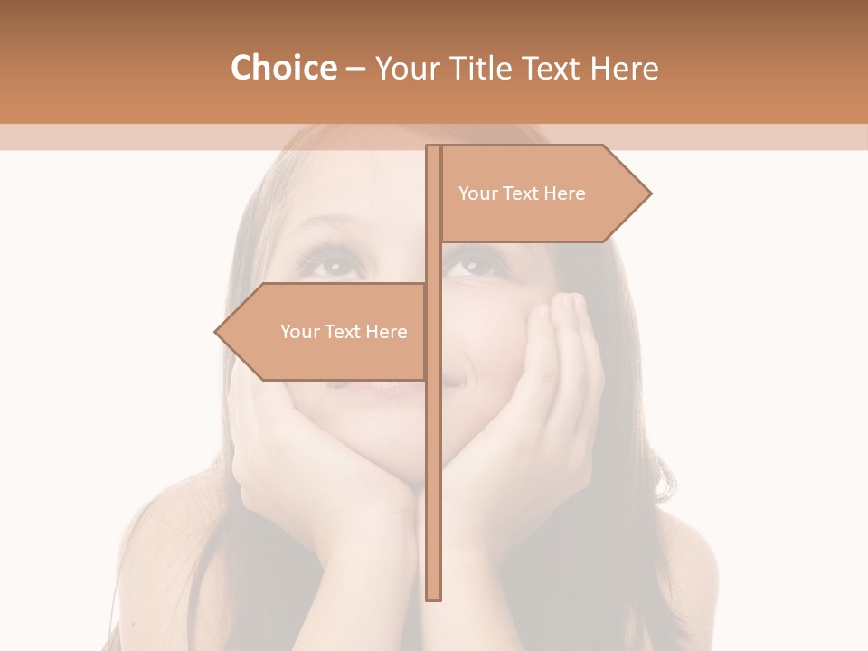 Person Years Smiling PowerPoint Template