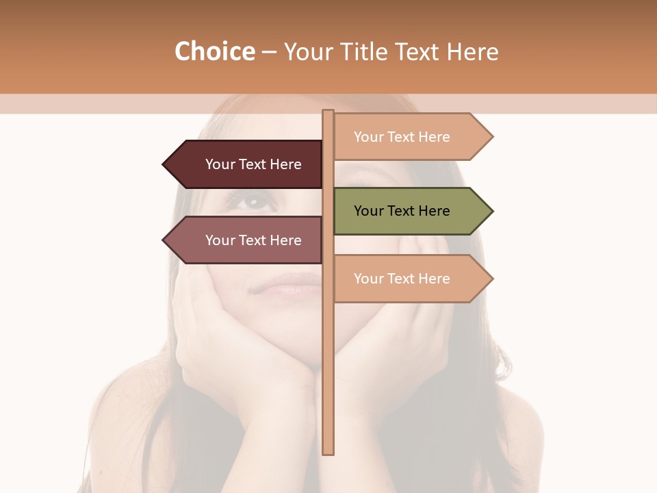 Person Years Smiling PowerPoint Template