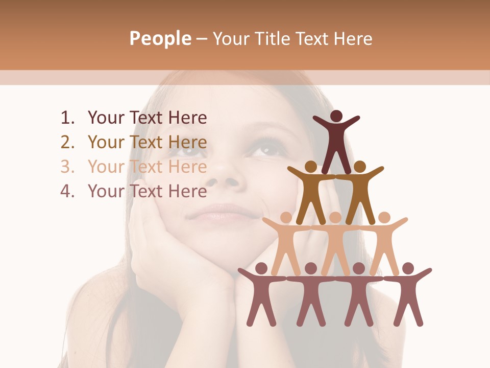 Person Years Smiling PowerPoint Template