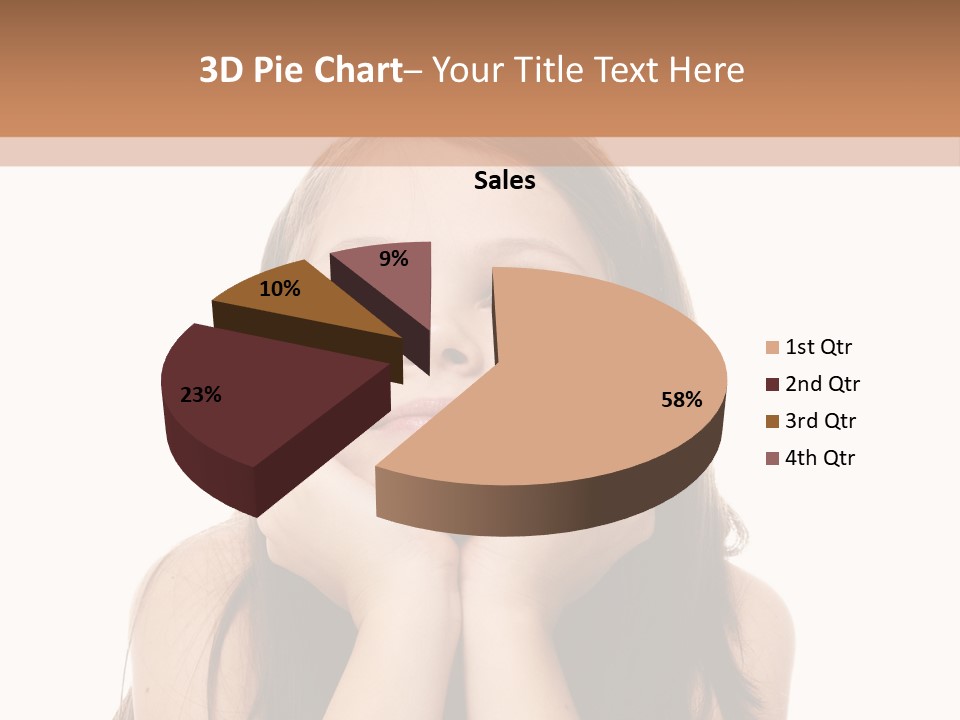 Person Years Smiling PowerPoint Template