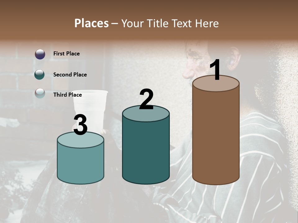 Depression Charity Problem PowerPoint Template