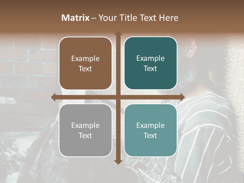 Depression Charity Problem PowerPoint Template