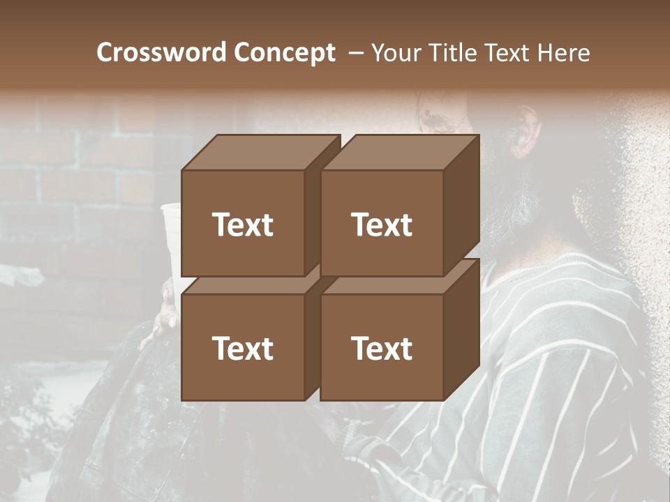 Depression Charity Problem PowerPoint Template