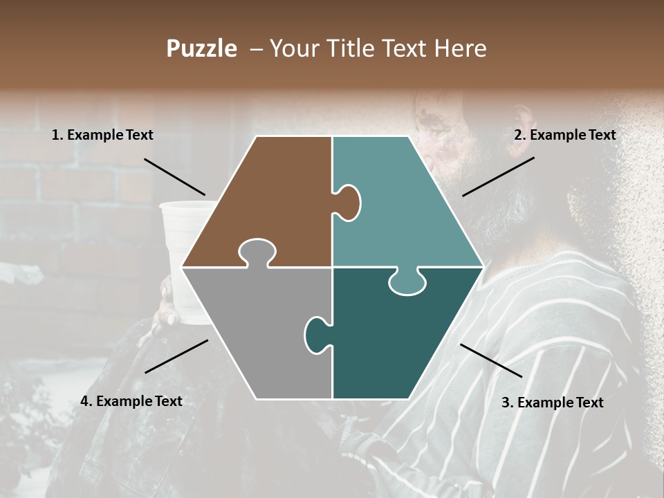 Depression Charity Problem PowerPoint Template