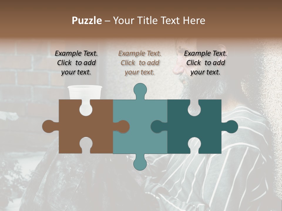 Depression Charity Problem PowerPoint Template