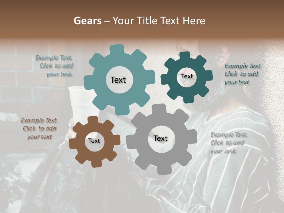 Depression Charity Problem PowerPoint Template