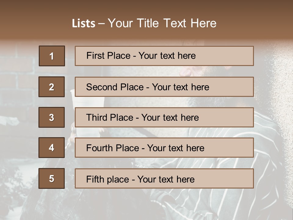 Depression Charity Problem PowerPoint Template