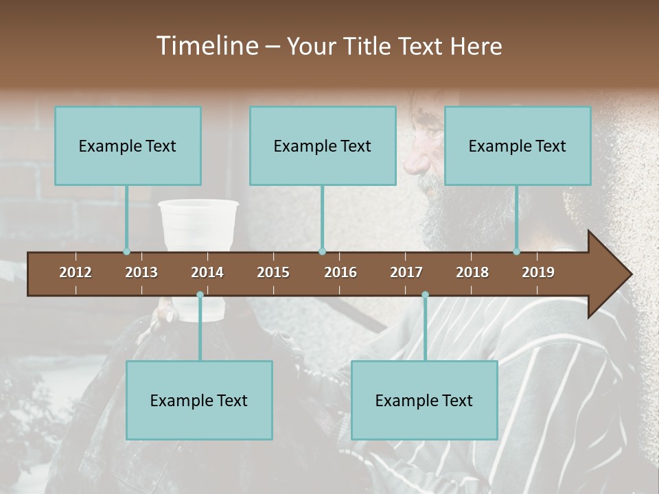 Depression Charity Problem PowerPoint Template
