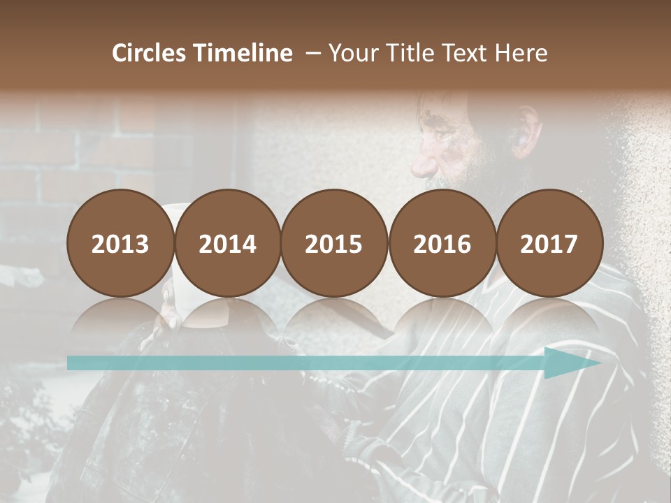 Depression Charity Problem PowerPoint Template