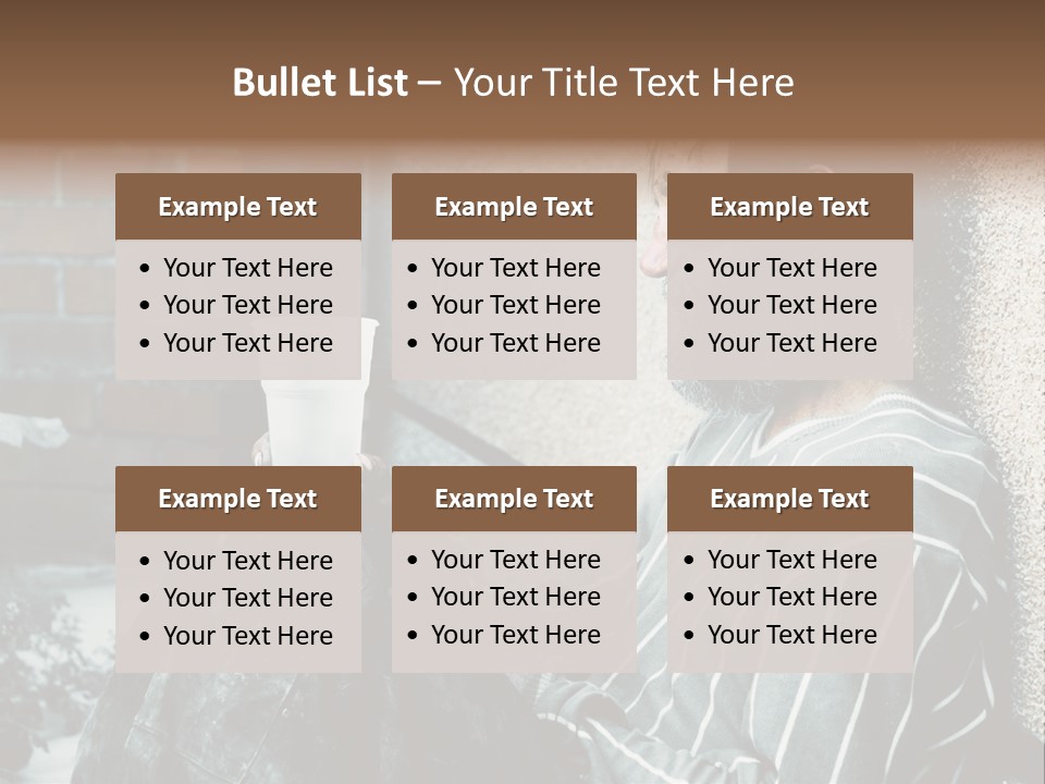 Depression Charity Problem PowerPoint Template