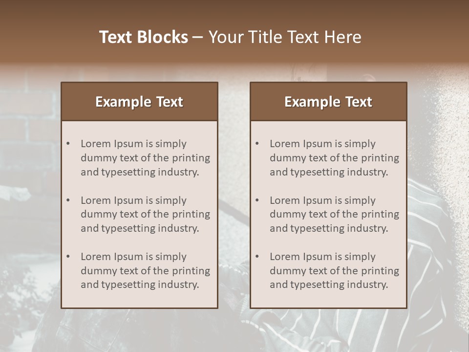 Depression Charity Problem PowerPoint Template