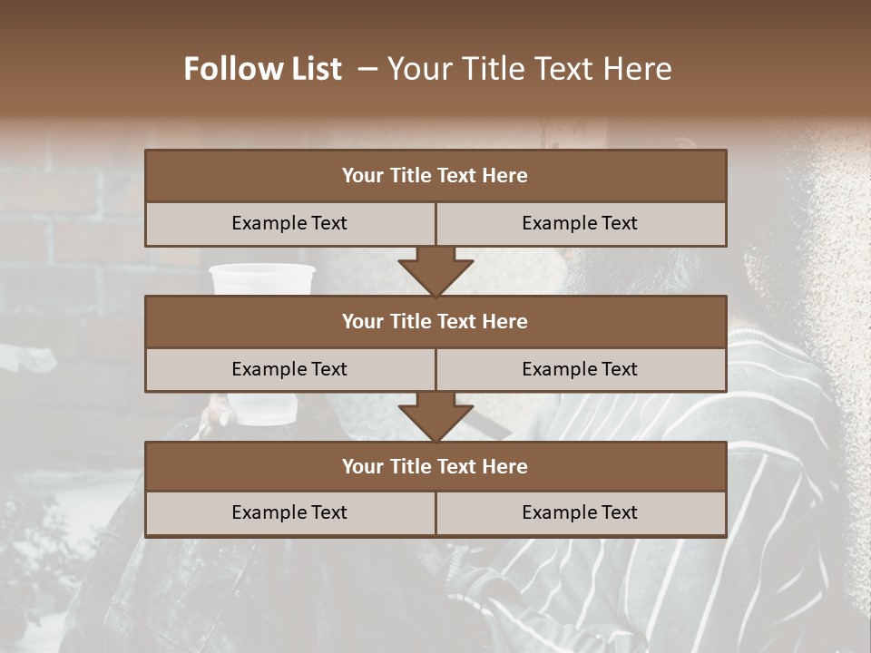 Depression Charity Problem PowerPoint Template
