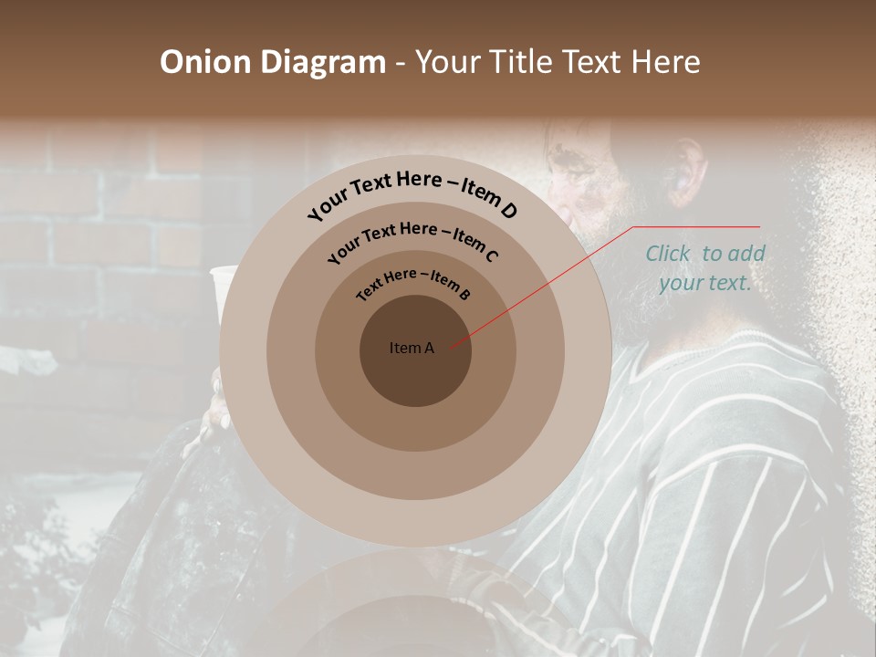 Depression Charity Problem PowerPoint Template