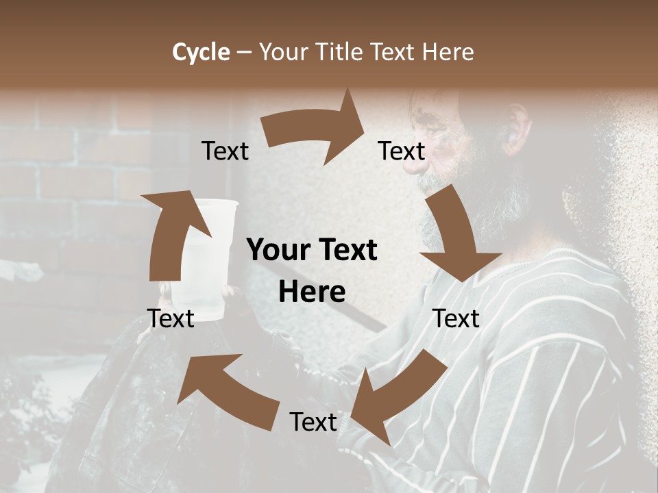 Depression Charity Problem PowerPoint Template