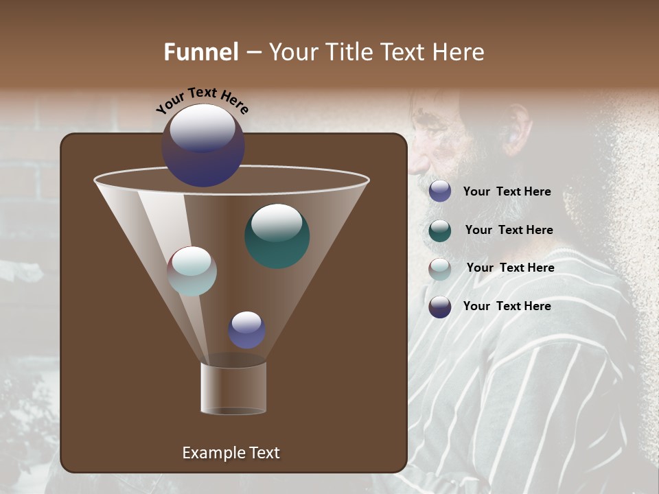 Depression Charity Problem PowerPoint Template