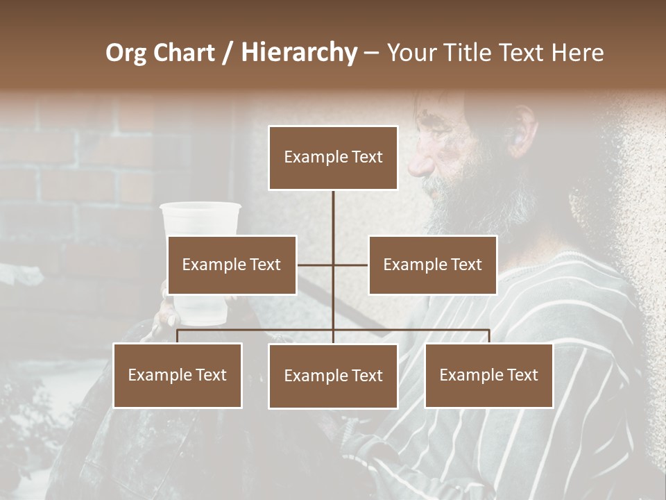 Depression Charity Problem PowerPoint Template