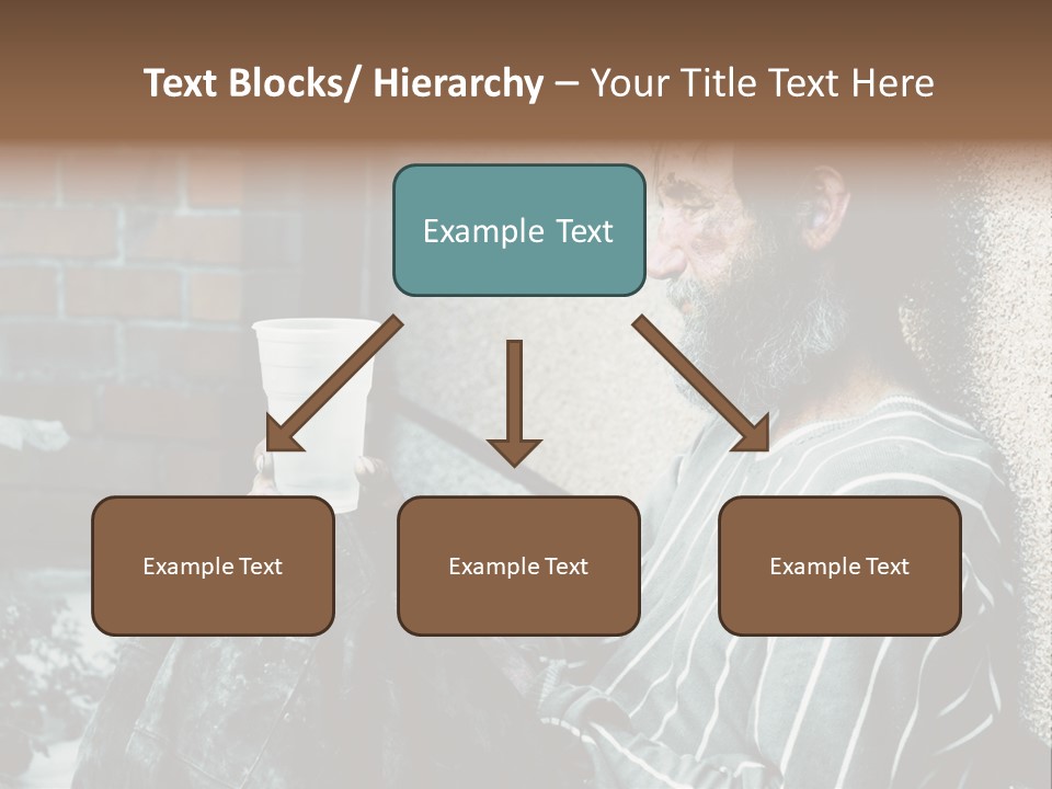 Depression Charity Problem PowerPoint Template