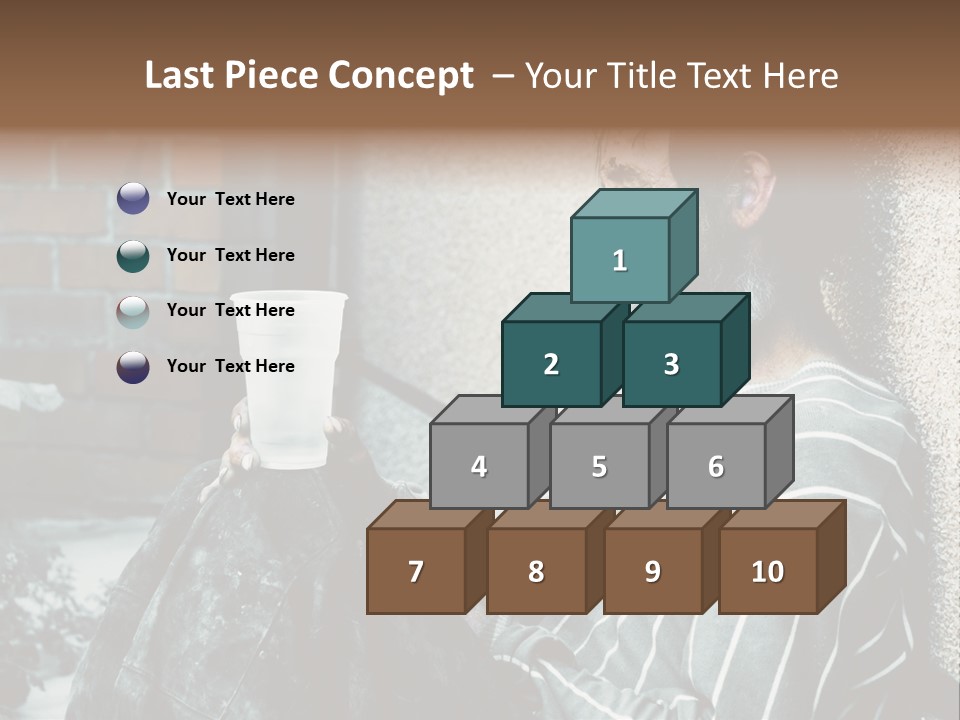 Depression Charity Problem PowerPoint Template