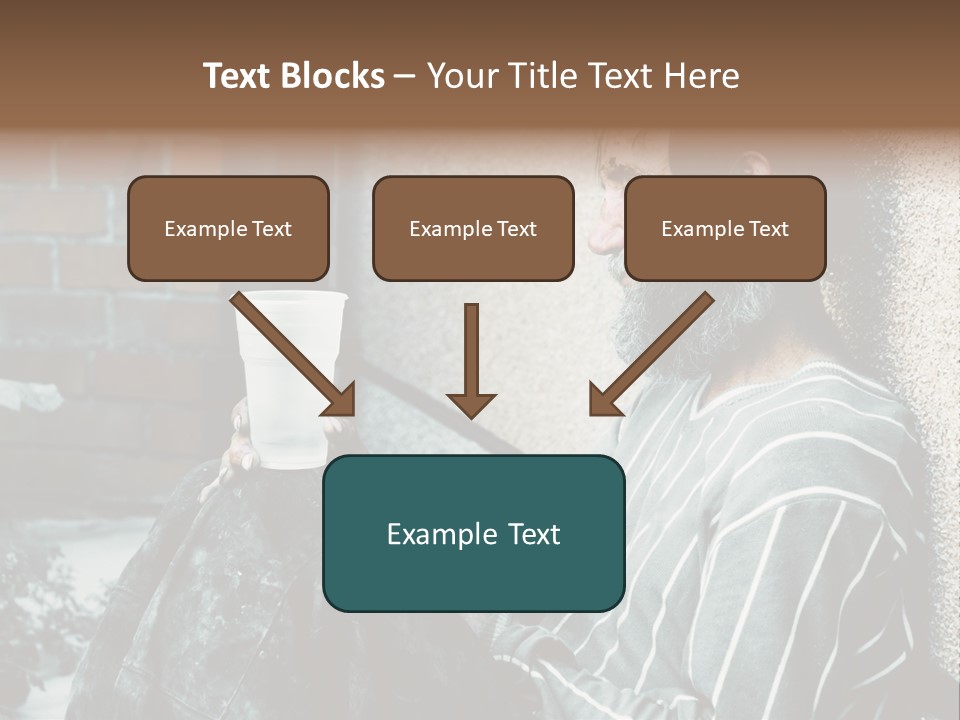 Depression Charity Problem PowerPoint Template