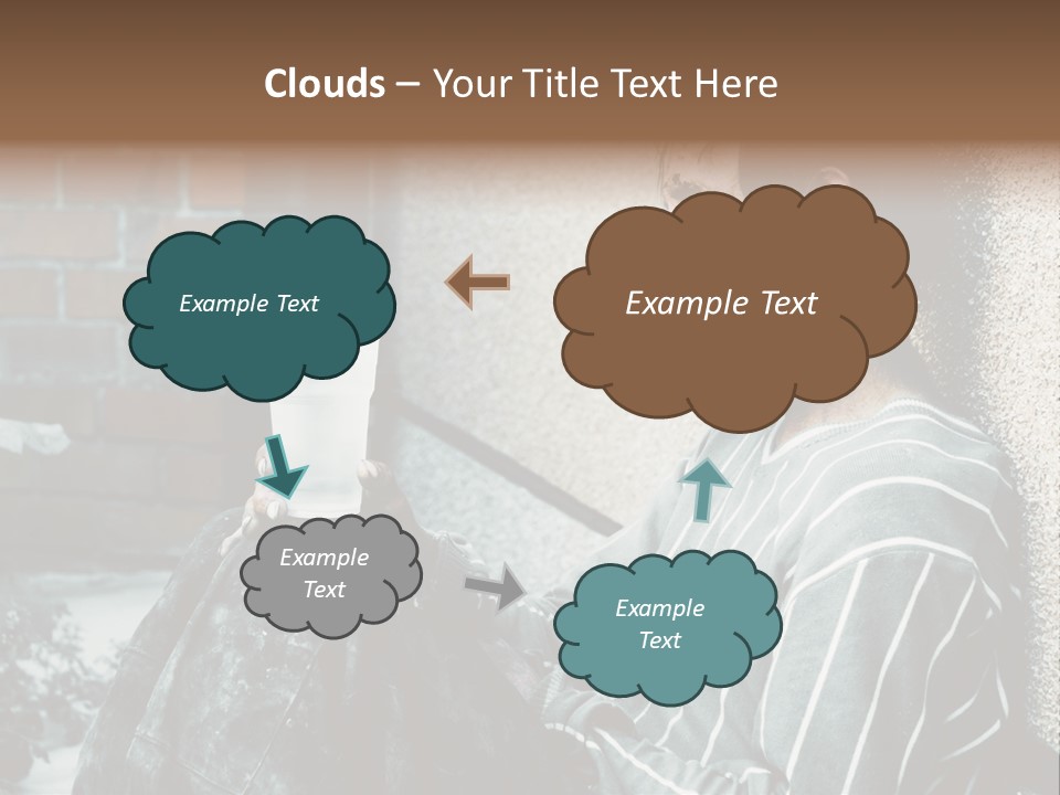 Depression Charity Problem PowerPoint Template