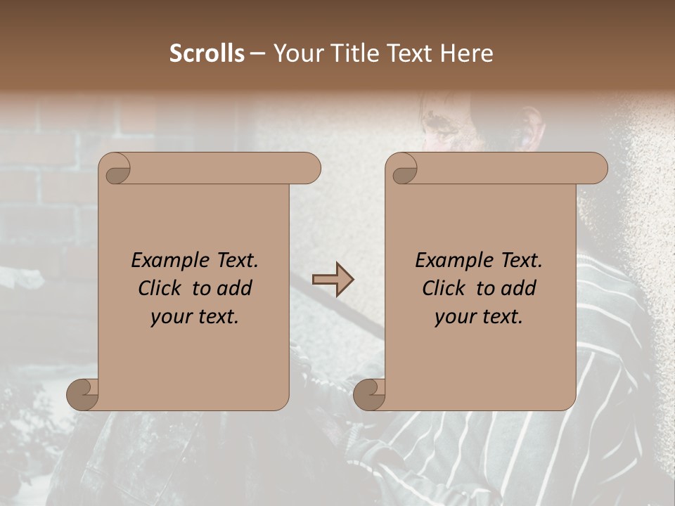 Depression Charity Problem PowerPoint Template