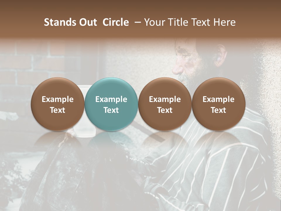 Depression Charity Problem PowerPoint Template