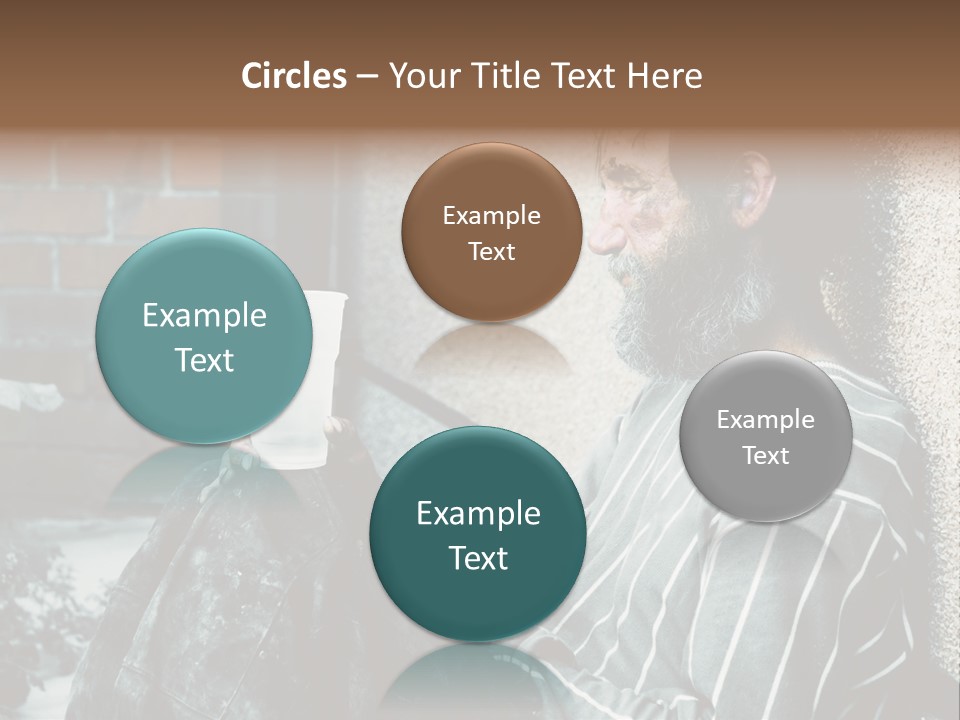 Depression Charity Problem PowerPoint Template