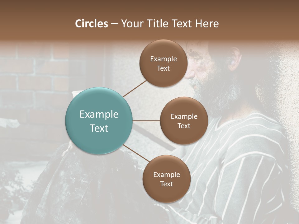 Depression Charity Problem PowerPoint Template