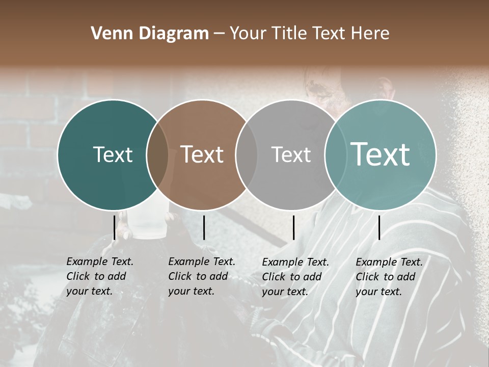 Depression Charity Problem PowerPoint Template