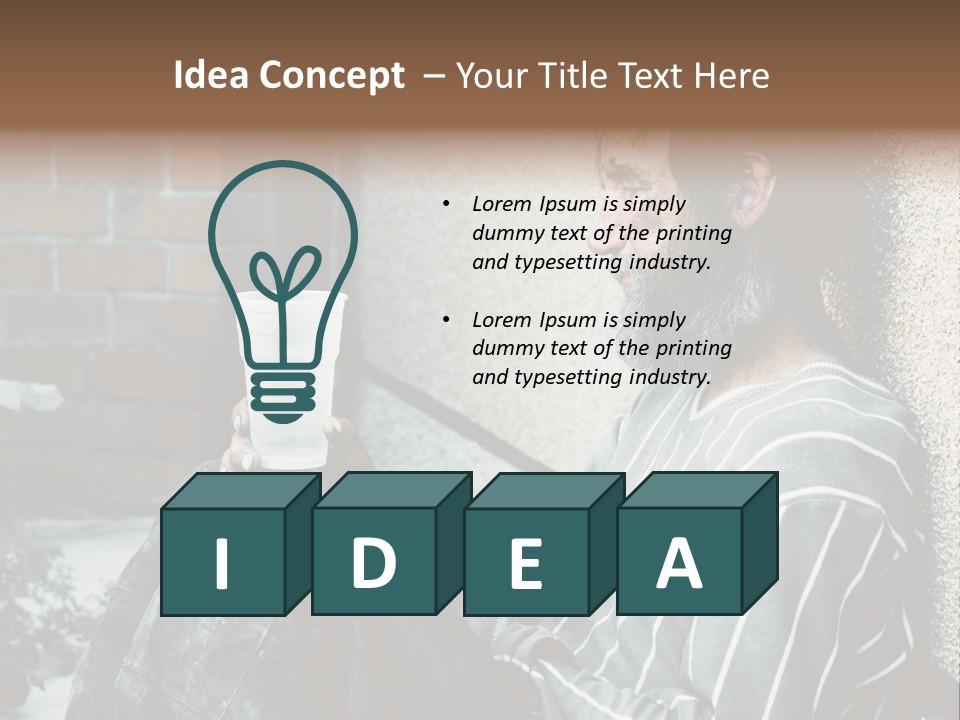 Depression Charity Problem PowerPoint Template