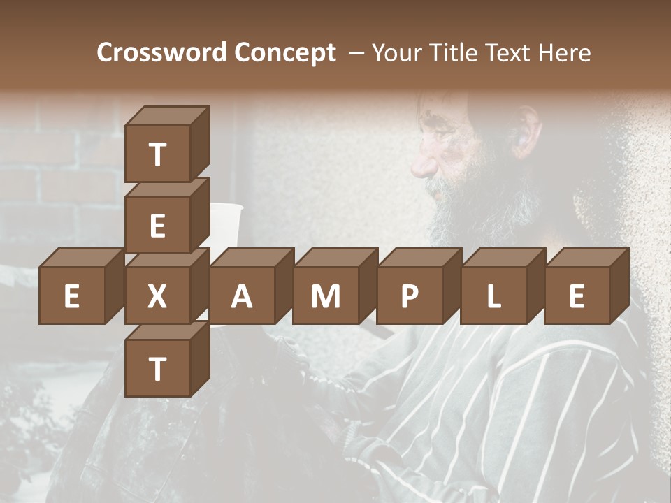 Depression Charity Problem PowerPoint Template