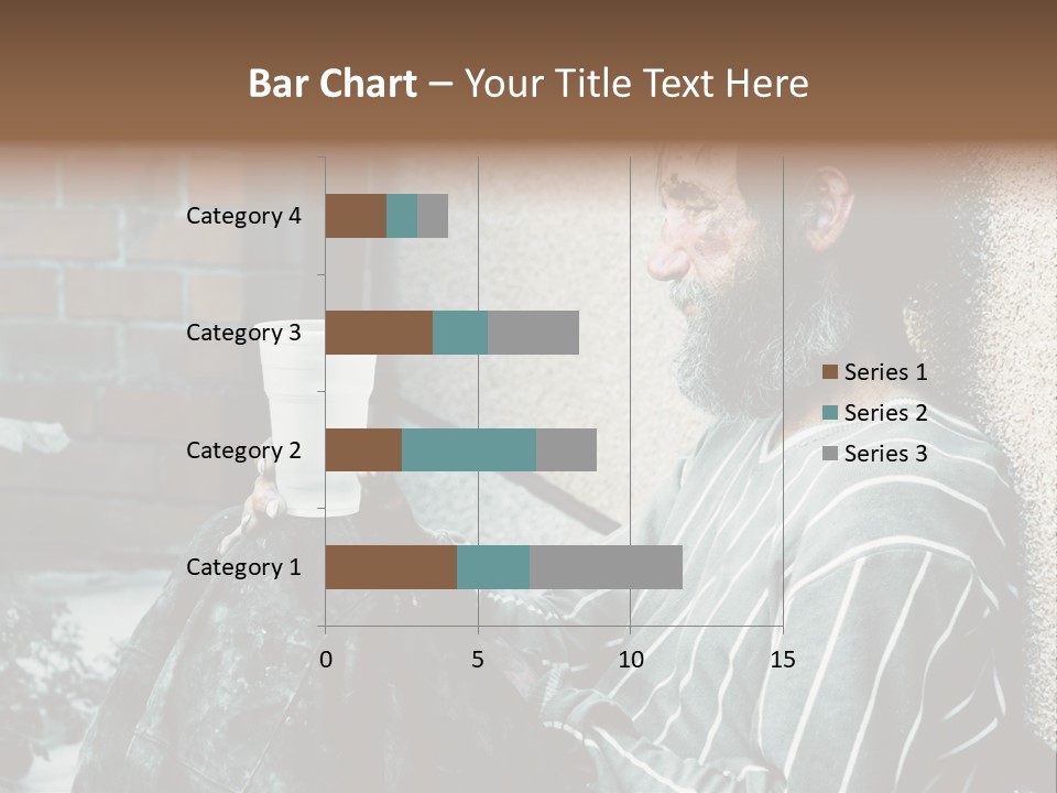 Depression Charity Problem PowerPoint Template