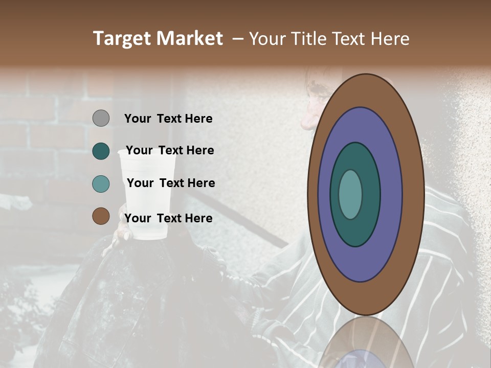 Depression Charity Problem PowerPoint Template