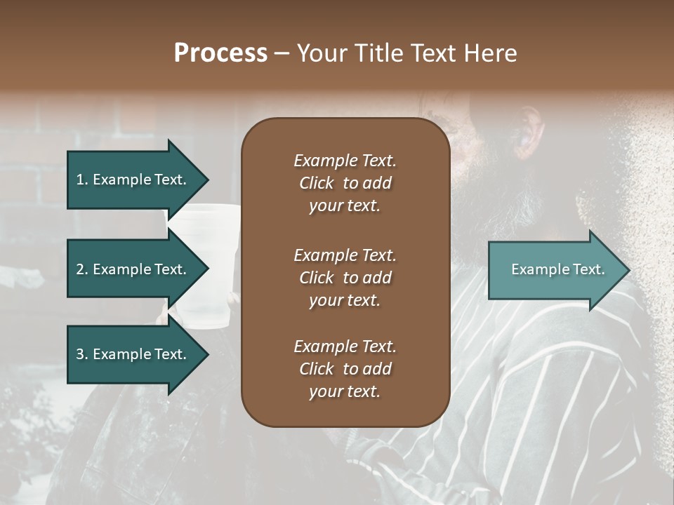 Depression Charity Problem PowerPoint Template