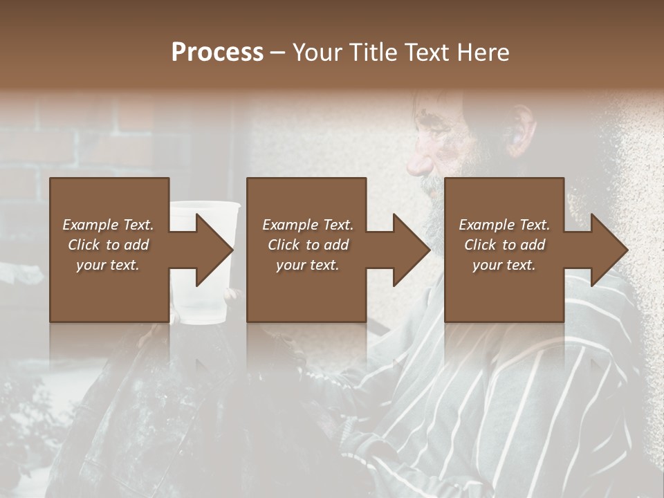 Depression Charity Problem PowerPoint Template