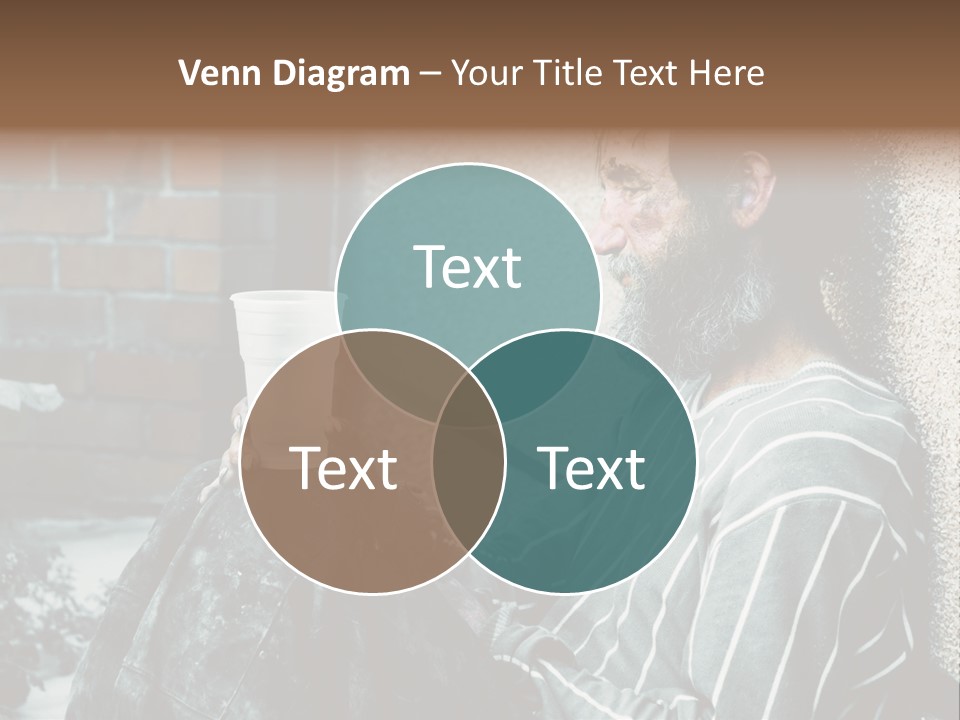 Depression Charity Problem PowerPoint Template