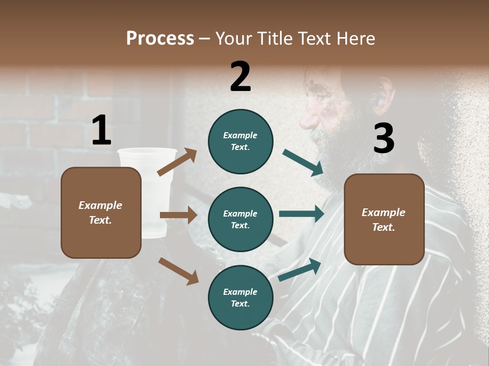 Depression Charity Problem PowerPoint Template