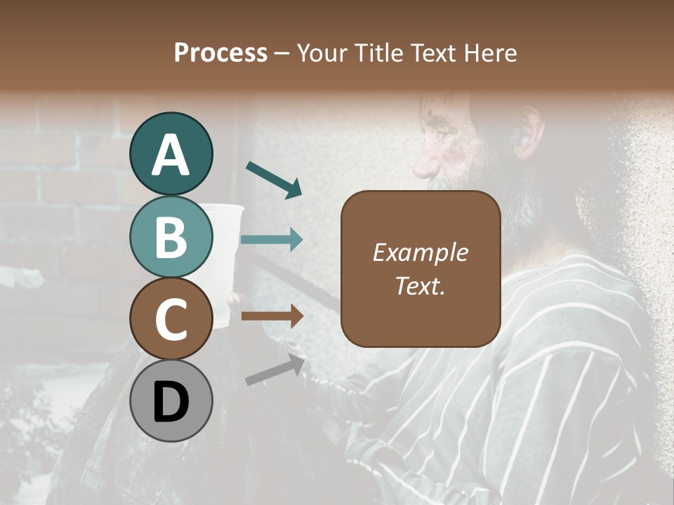 Depression Charity Problem PowerPoint Template